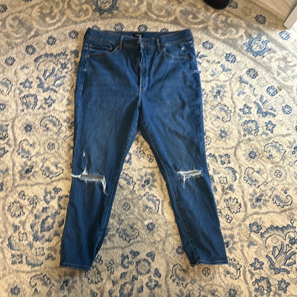 Express jeans skinny mid rise